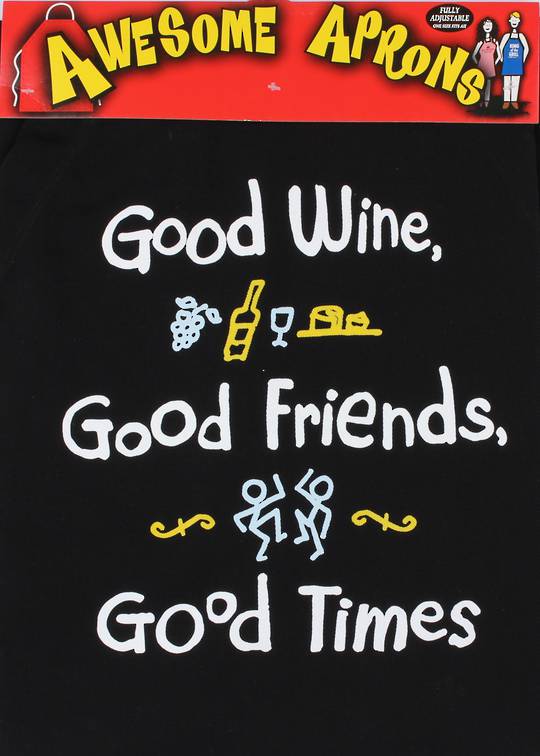 Wine Apron Good Wine. Code: APR-WIN/GOOD.